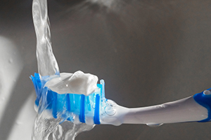 Running Water on Toothbrush